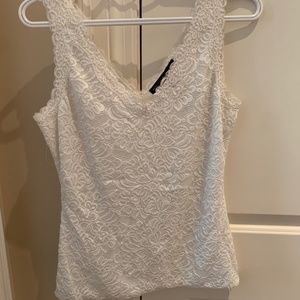 WHBM Lace Detail Tank